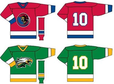 Picture of hockey jerseys and socks