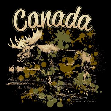 Image de 156X Moose Splatter Paint Canada